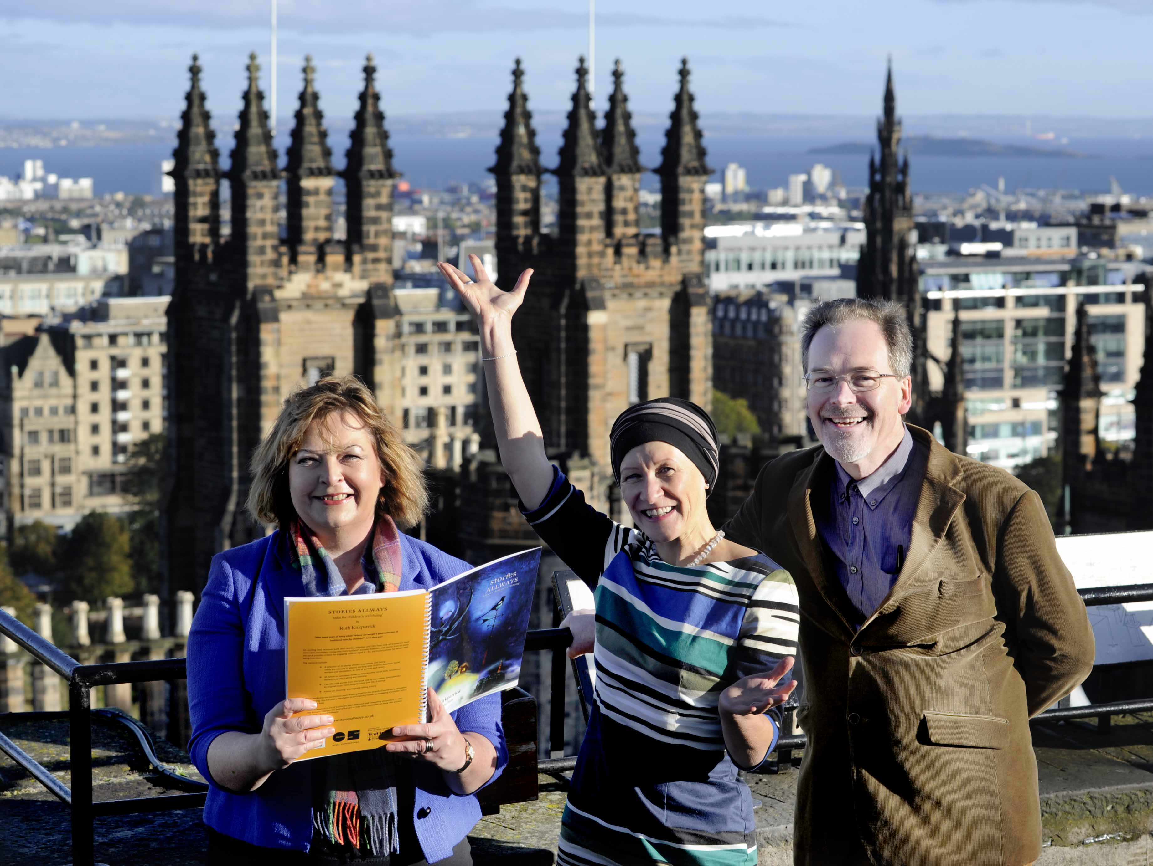 LtR: Fiona Hyslop MSP, Ruth Kirkpatrick and Donald Smith